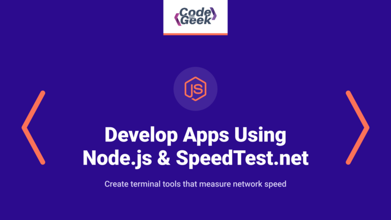 Develop Command Line Applications Using Node.js & SpeedTest.net