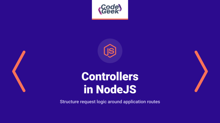 Controllers in NodeJS