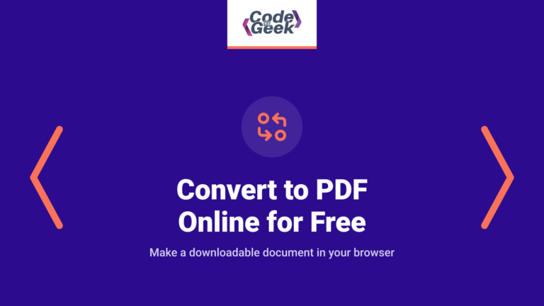 Convert to PDF Online for Free