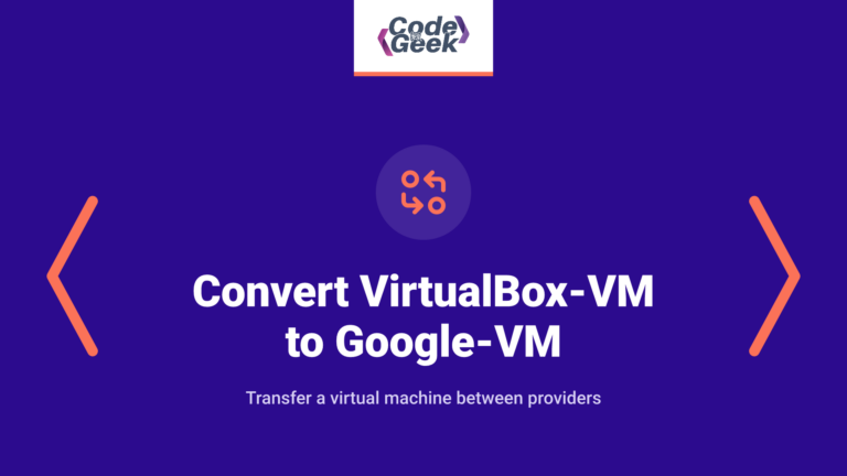 Convert VirtualBox-VM to Google-VM
