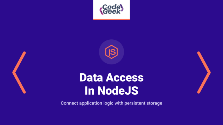 Data Access In NodeJS