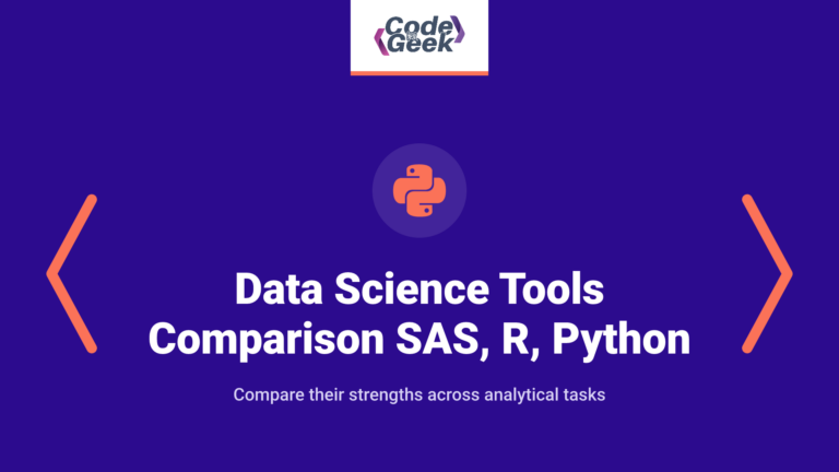 Data Science Tools Comparison -SAS, R, Python