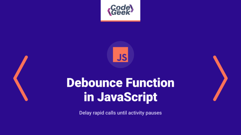 Debounce Function in JavaScript