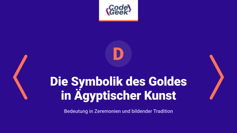 Die Symbolik des Goldes in Ägyptischer Kunst und Ritualen