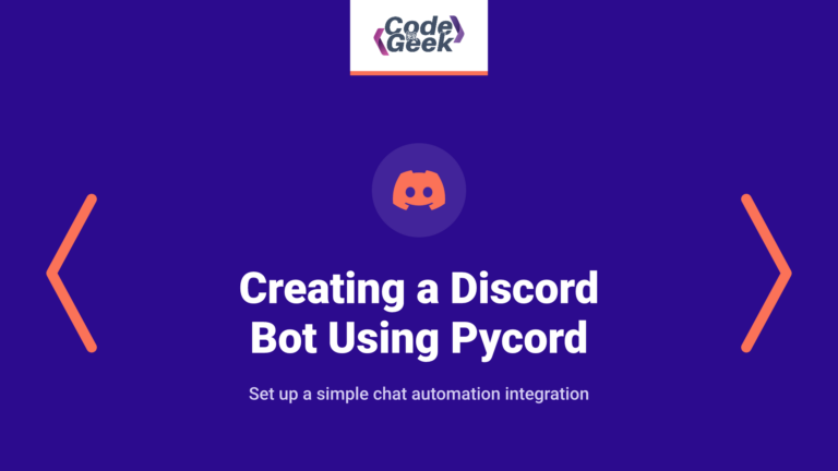Creating a Basic Discord Bot in Python (Using Pycord)