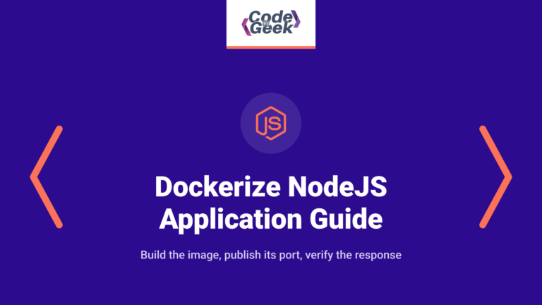 Dockerize NodeJS Application: A Step-by-Step Guide