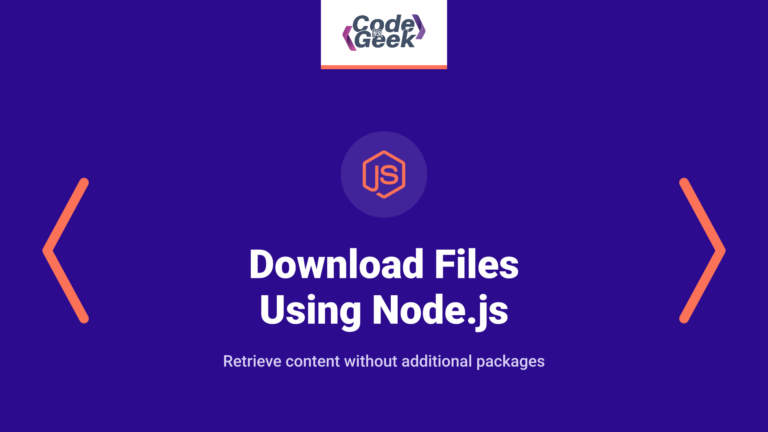 Download Files Using Node.js (Without Third-Party Libraries)