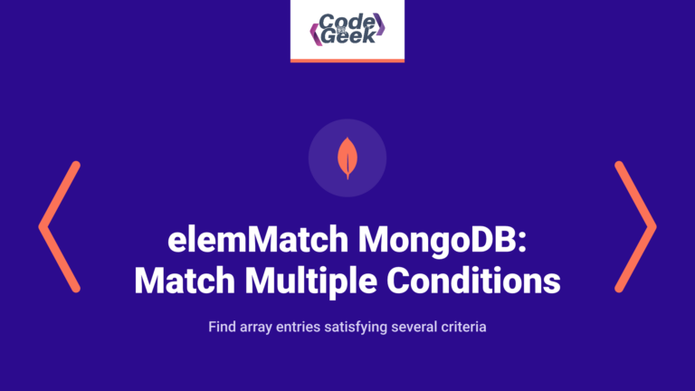 elemMatch MongoDB: match multiple conditions on array elements