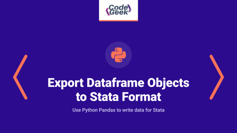 Export Dataframe Objects to Stata Format with Python Pandas