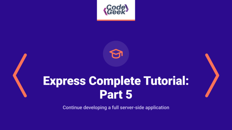 Express Complete tutorial : Part 5