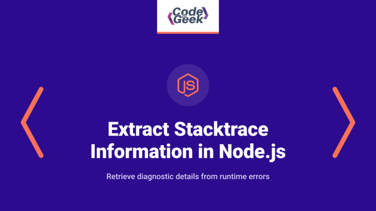 Extract stacktrace information in Node.js