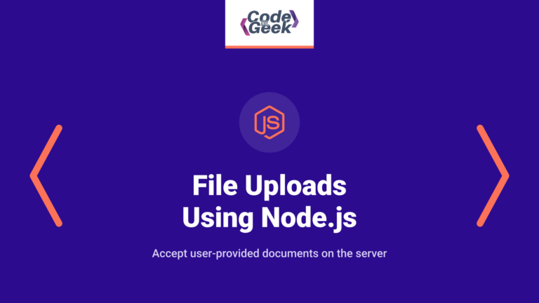 File uploads using Node.js