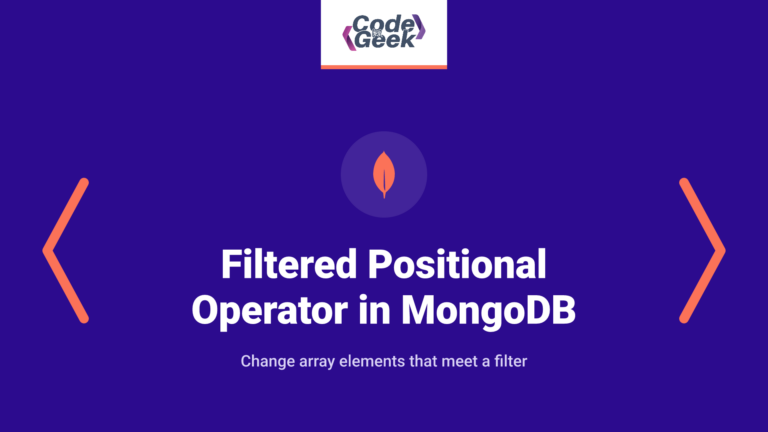 Filtered Positional Operator in MongoDB – A Complete Guide