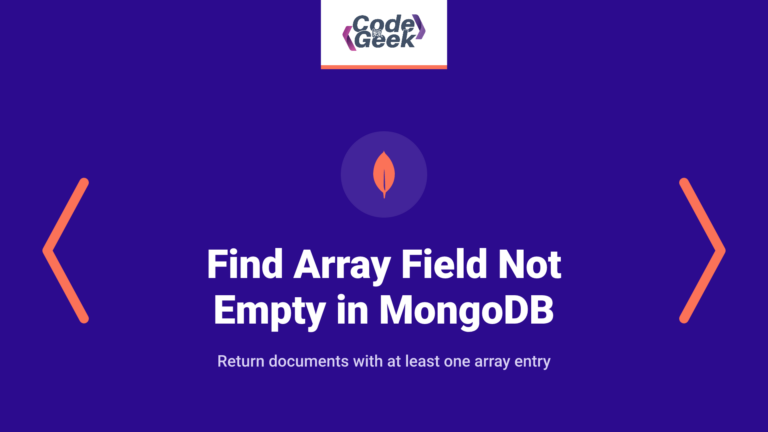 Find Records Where Array Field is Not Empty in MongoDB