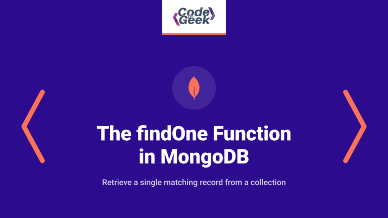 The findOne Function in MongoDB: Basic Guide