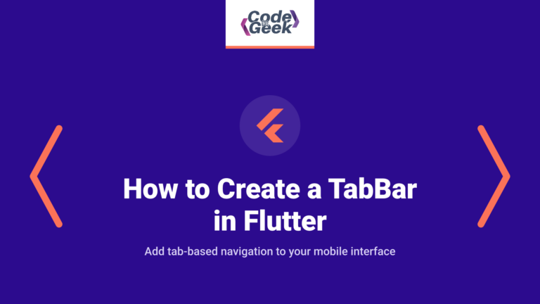 How to Create a TabBar in Flutter