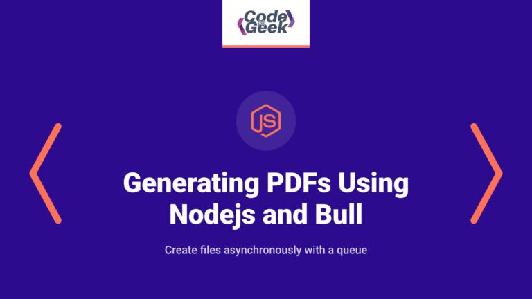 Generating PDF Documents on the Fly Using Nodejs and Bull