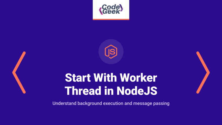 Getting Started With Worker Thread in NodeJS