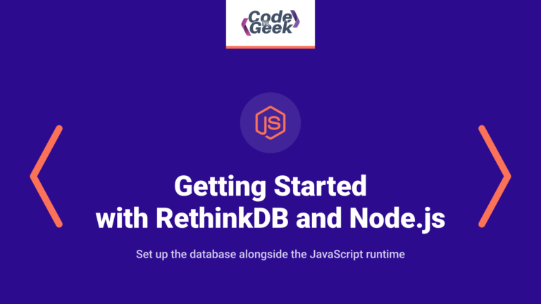 Getting Started with RethinkDB and Node.js