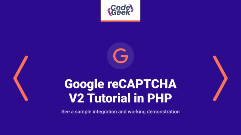 Google reCAPTCHA V2 tutorial with Example Demo in PHP
