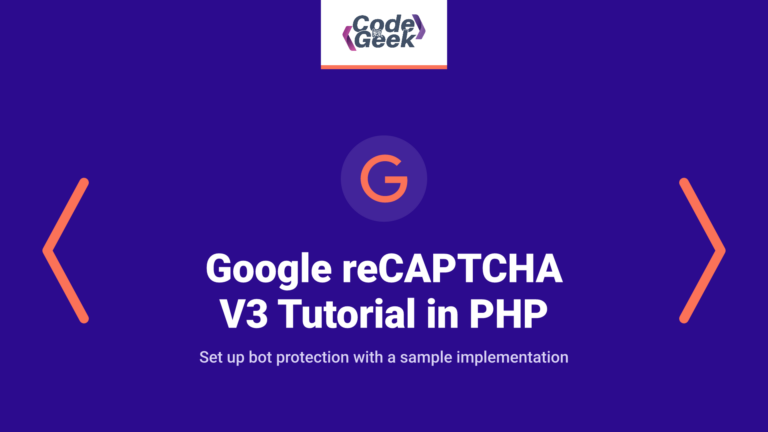 Google reCAPTCHA V3 Tutorial with Example Demo in PHP