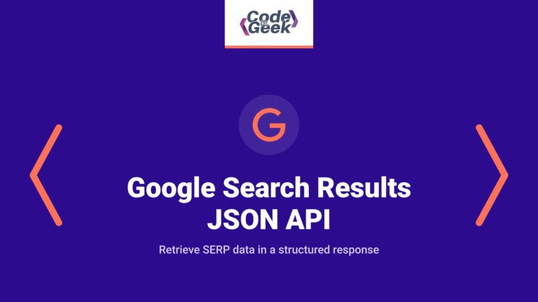 Google Search Results JSON API
