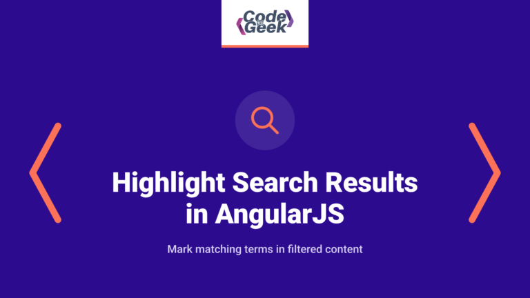 Highlight Search Results in AngularJS With a Filter