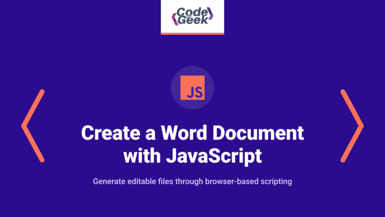 How to Create a Word Document with JavaScript