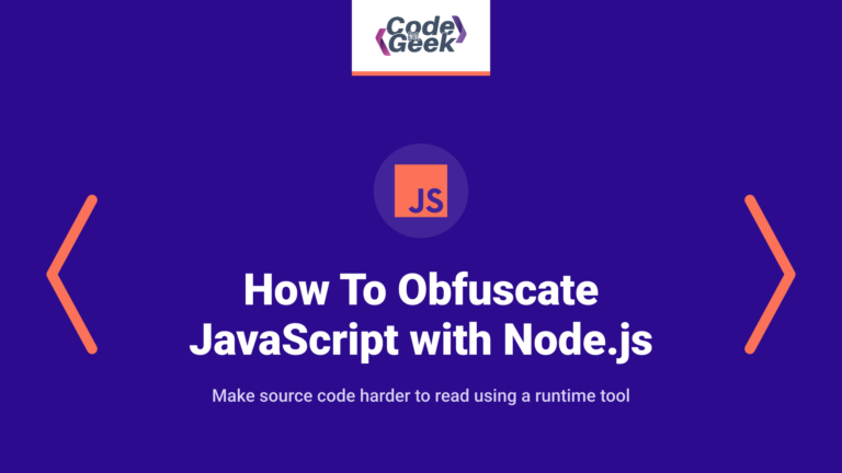 How To Obfuscate JavaScript with Node.js