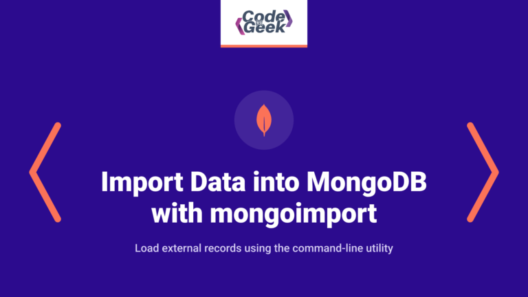 Import Data into MongoDB with mongoimport
