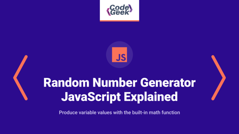 Random number generator JavaScript: Math.random() explained with examples