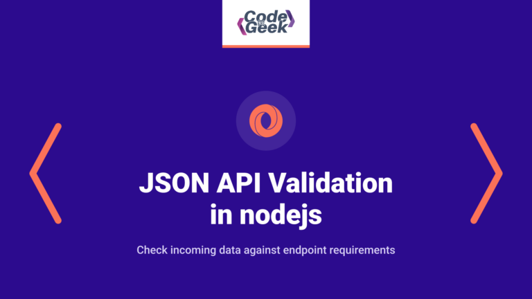 JSON API validation in nodejs