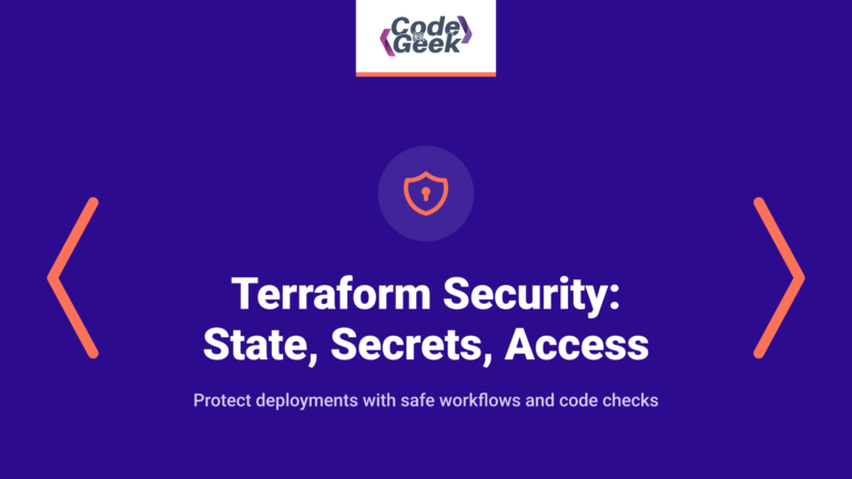 Terraform security: state, secrets, access, and review