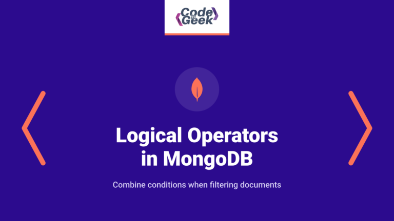 Logical Operators in MongoDB – Quick Guide