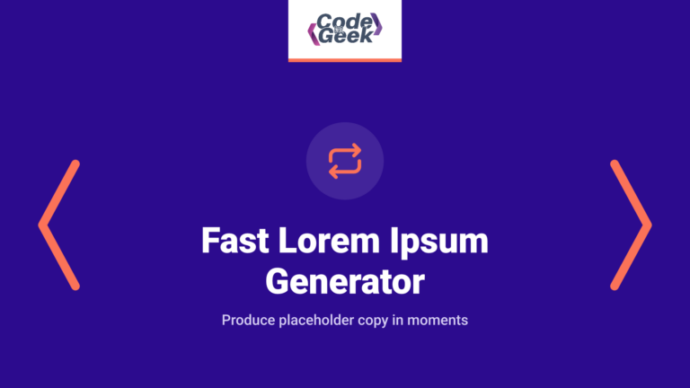 Fast Lorem Ipsum Generator: Create Dummy Text at Lightning Speed