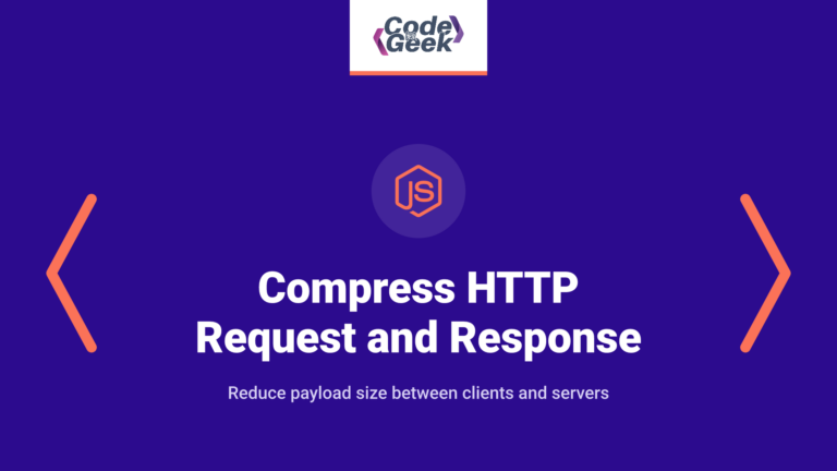 Compress HTTP Request and Response in Node.js Server
