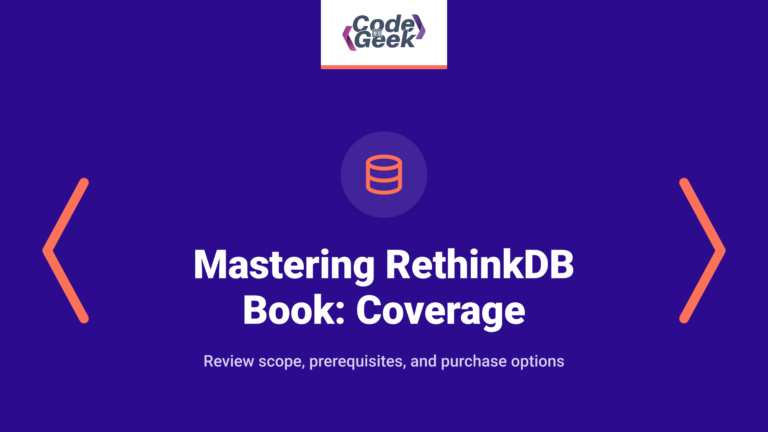 Mastering RethinkDB Book: Coverage, Prerequisites, and Buying Guide