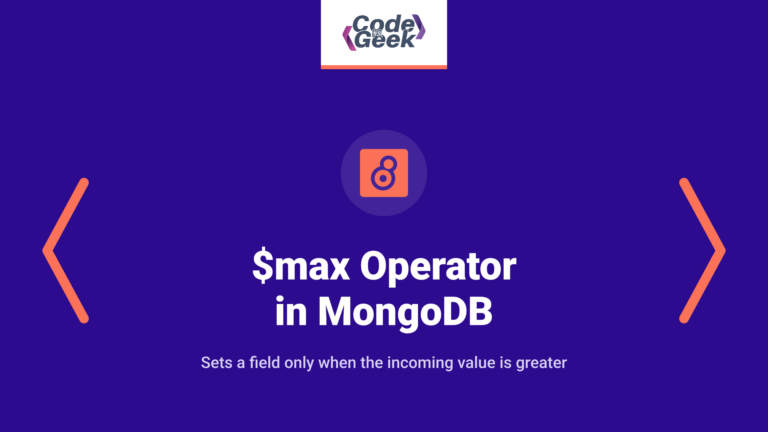 $max Operator in MongoDB: Quick Guide