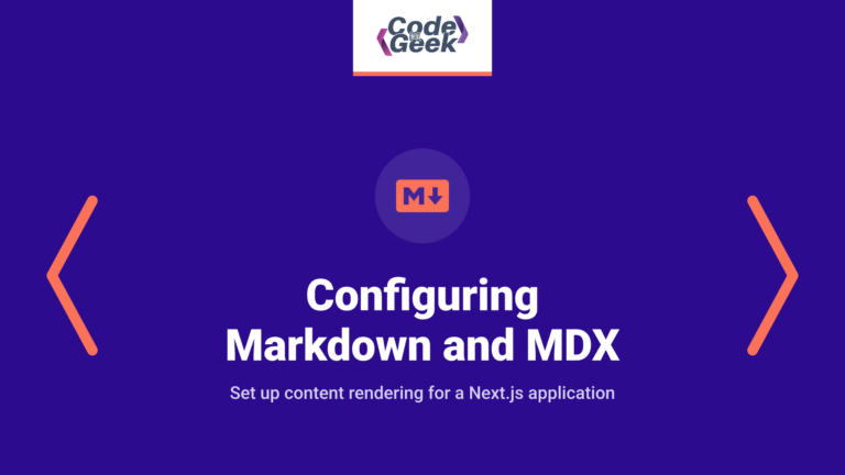 Configuring Markdown and MDX in Next.js