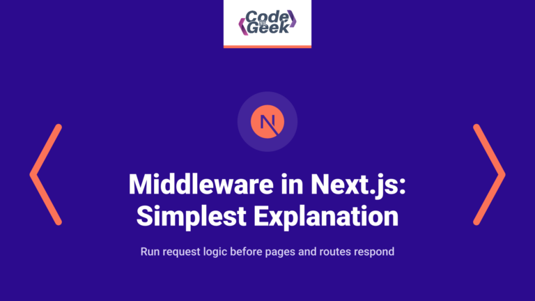 Middleware in Next.js: Simplest Explanation