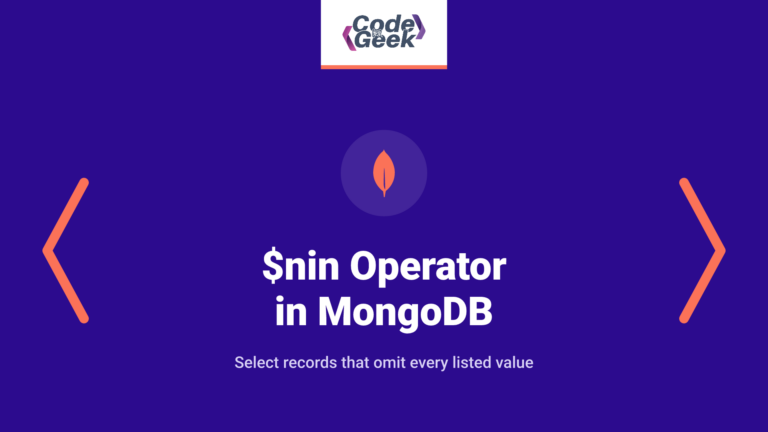 $nin Operator in MongoDB: Comprehensive 2021 Guide
