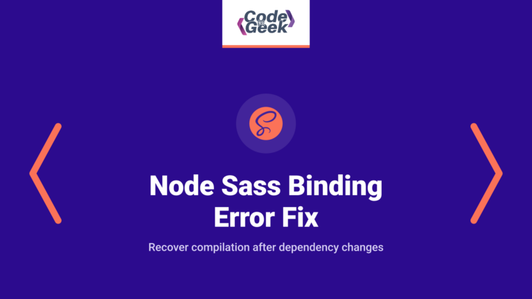 Node Sass Binding Error: The Complete Fix Guide for 2026