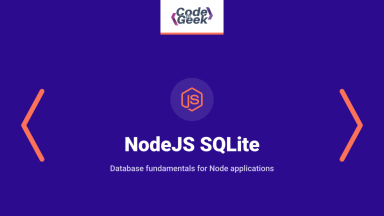 NodeJS SQLite Tutorial
