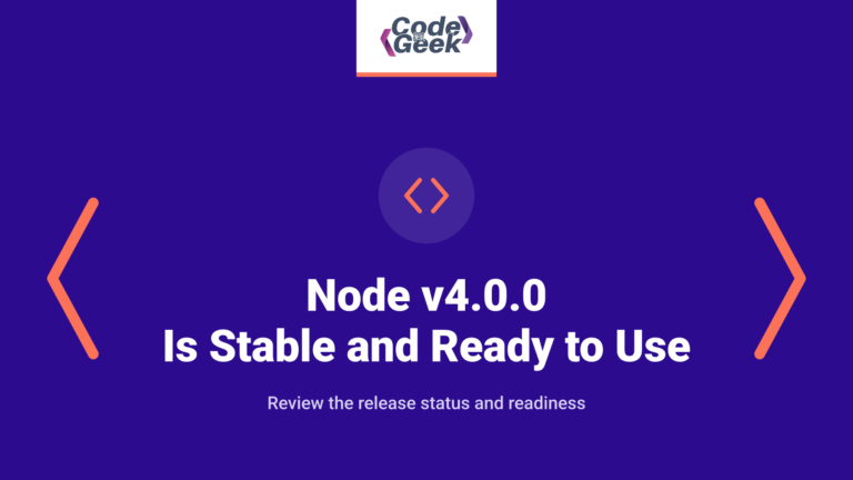 Node v4.0.0 is Stable and ready to use.