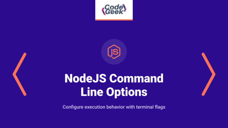 NodeJS Command Line Options