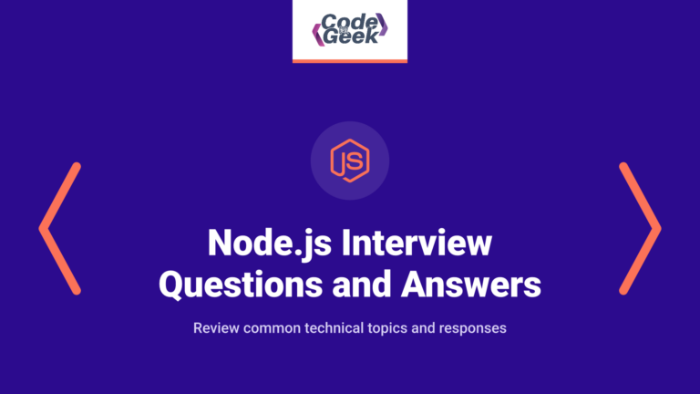 Top Node.js Interview Questions and Answers for Developers