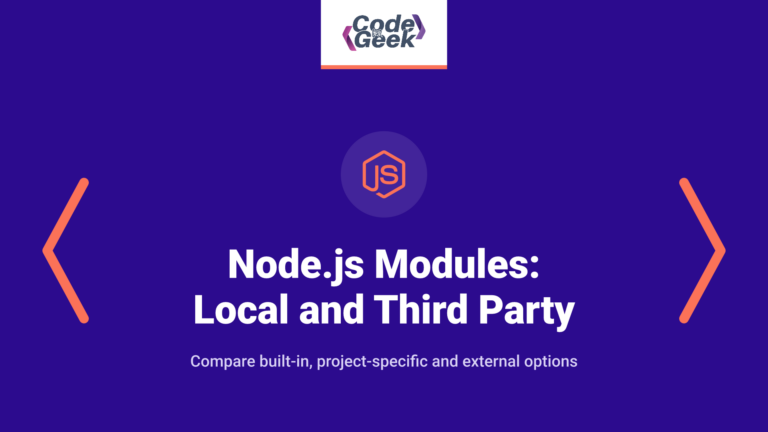 Node.js Modules: Core, Local and Third Party