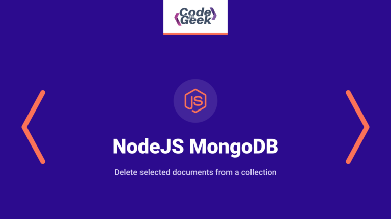 NodeJS MongoDB Remove