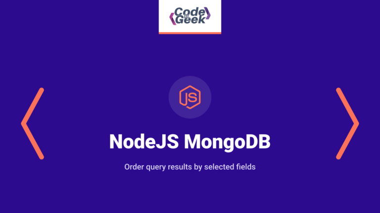 NodeJS MongoDB Sorting