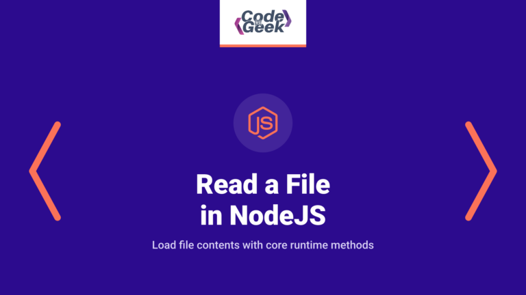 How to Read a File in NodeJS